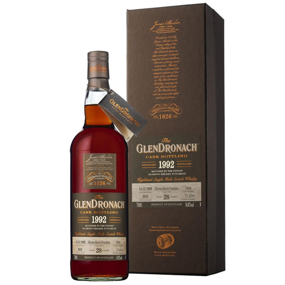 Glendronach Cask Bottling Batch 19. 1992 28 éves (Cask 7418) (0,7l, 54,8%)