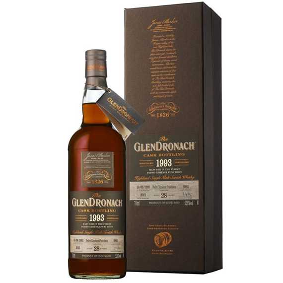 Glendronach Cask Bottling Batch 19. 1993 28 éves (Cask 6865) (0,7L / 52,8%)