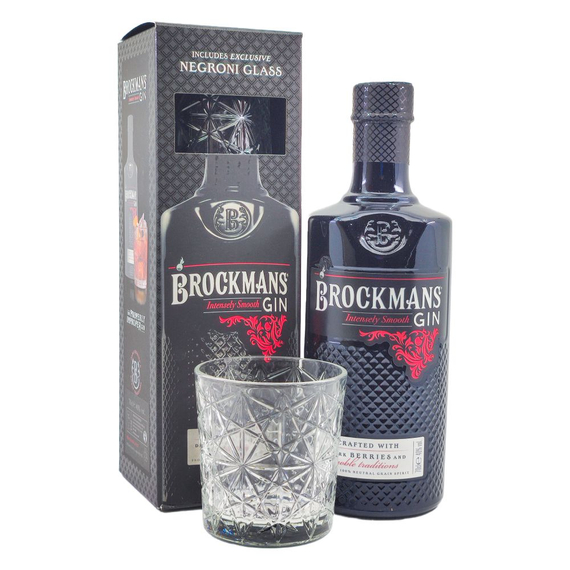 Brockmans gin díszdobozban 1 pohárral (0,7L / 40%)