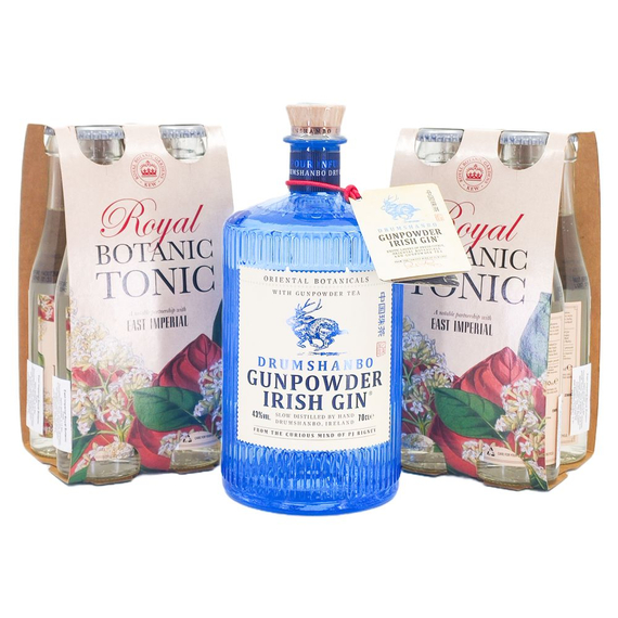 Drumshanbo Gunpowder gin (0,7L / 43%) - 4+4 ajándék East Imperial Royal Botanic Tonic (8X0,15L)
