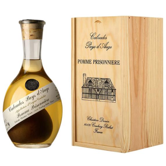 Calvados Christian Drouin Pomme Prisonniere fadobozban (1,0 l, 40%)