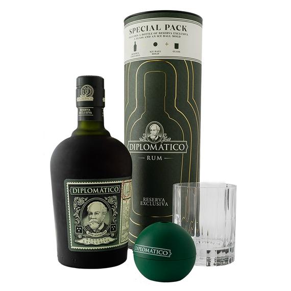 Diplomatico Exclusiva rum Tall Canister Old Fashioned pack (0,7L / 40%)