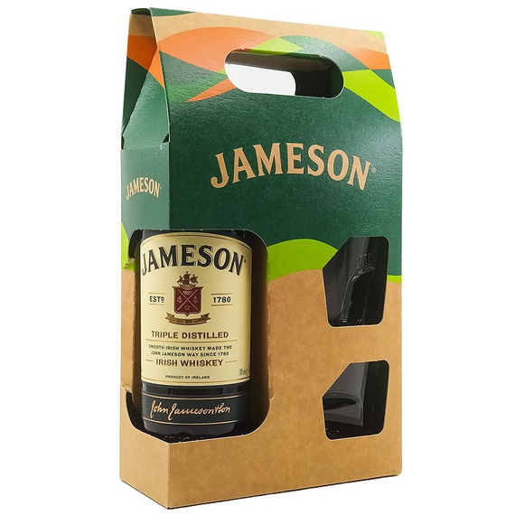Jameson díszdobozban 2 pohárral (0,7L / 40%)