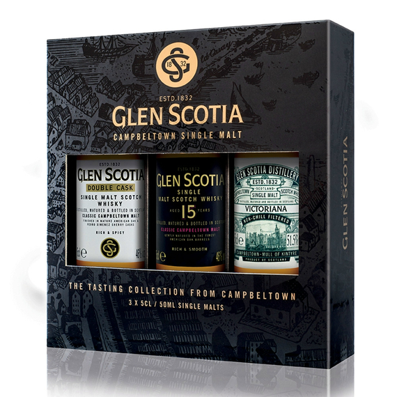 Glen Scotia Miniature Gift Pack (0,15l, 2x46% és 54,2%)