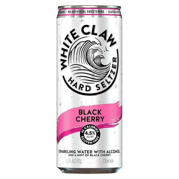 White Claw Black Cherry hard seltzer (0,33L / 4,5%)