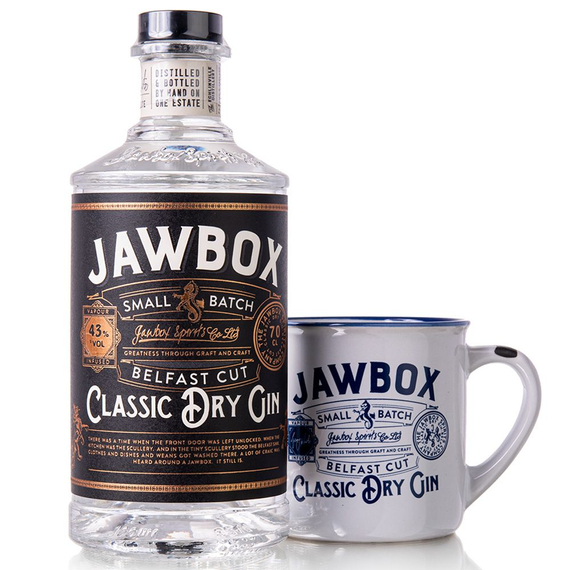 Jawbox gin díszdobozban kerámia bögrével (0,7L / 43%)