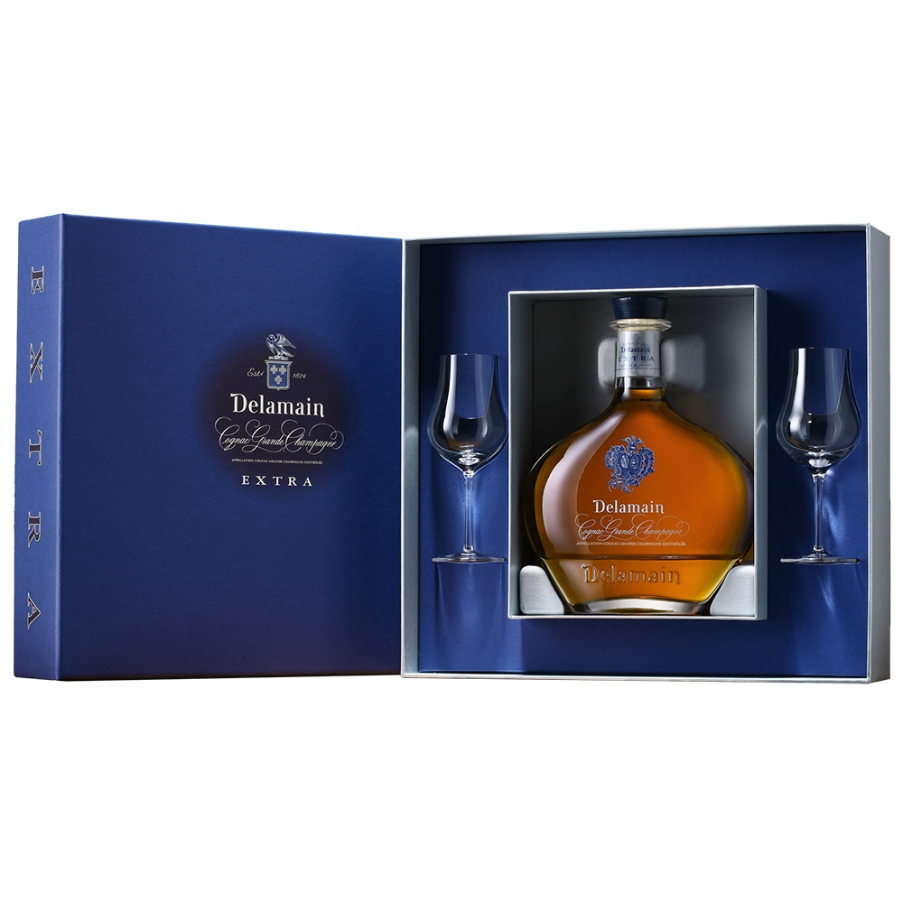 Delamain Extra cognac 2 pohárral (0,7L / 40%)