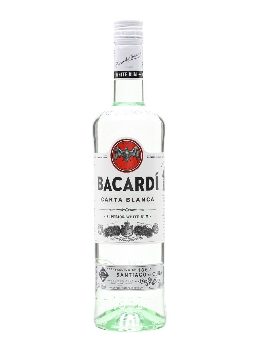 Bacardi Carta Blanca rum (1L / 37,5%)