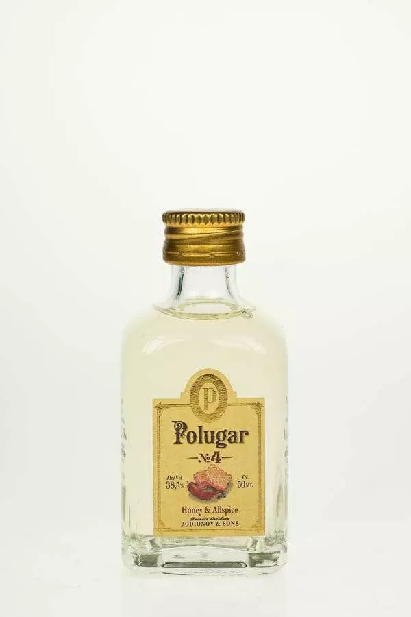Polugar N.4 - Honey & Allspice vodka mini (0,05L / 38,5%)