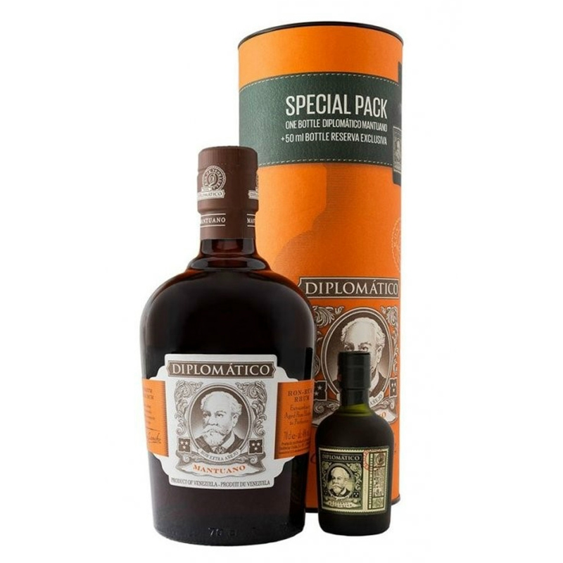 Diplomatico Mantuano rum + Exclusiva rum mini (0,7L + 0,05L / 40%)