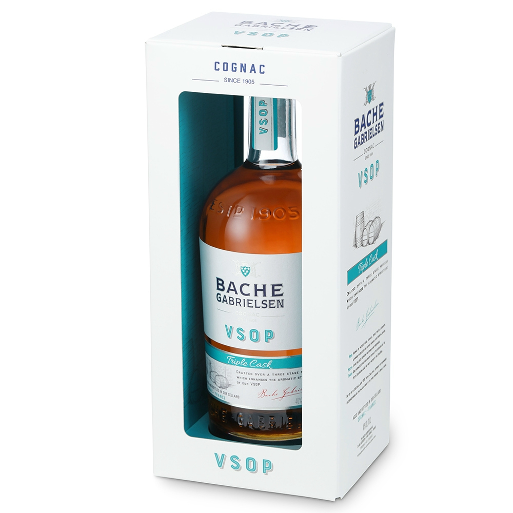 Bache-Gabrielsen VSOP Triple Cask cognac díszdobozban (0,7L / 40%)